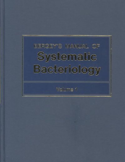 Bergey's manual of systematic bacteriology. --