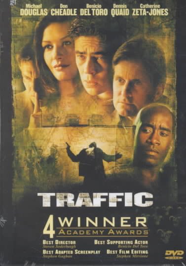 Traffic [videorecording] / directed by Steven Soderbergh ; screenplay by Stephen Gaghan ; produced by Edward Zwick, Marshall Herskovitz, Laura Bickford ; USA Films ; Initial Entertainment Group, Inc. ; [a Bedford Falls/Laura Bickford production].